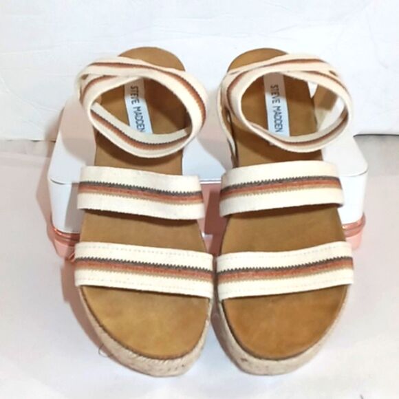 Steve Madden Kimmie Platform Espadrille Sandals Sz 9 - Picture 3 of 8